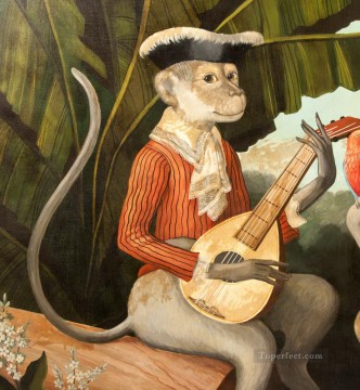  Guitare Tableaux - singe jouant de la guitare